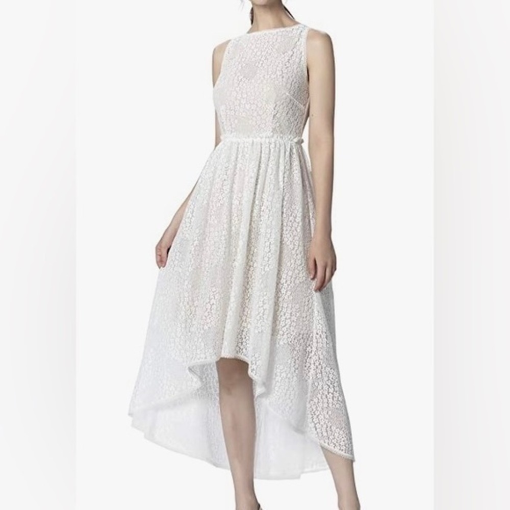 NWOT Apart High Low White Dress